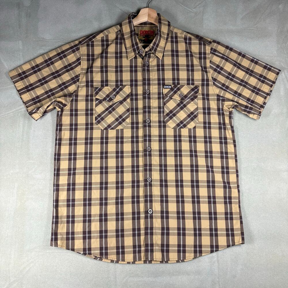 Dixxon‎ Flannel Company The Hustler Bamboo Blend Plaid Shirt Mens Large